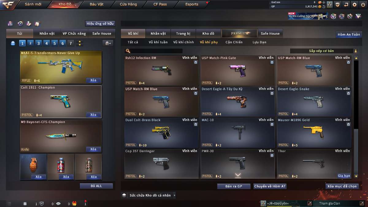 shop acc cf uy tin gia re